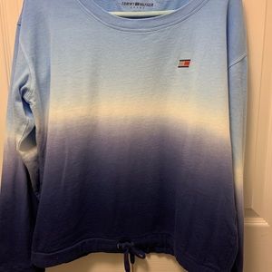 Tommy Hilfiger Sport blue ombré shirt tie bottom